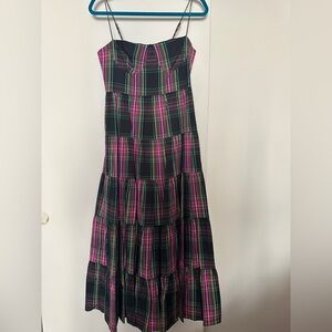 NWT J Crew Collection Tartan Taffeta Dress Size 4